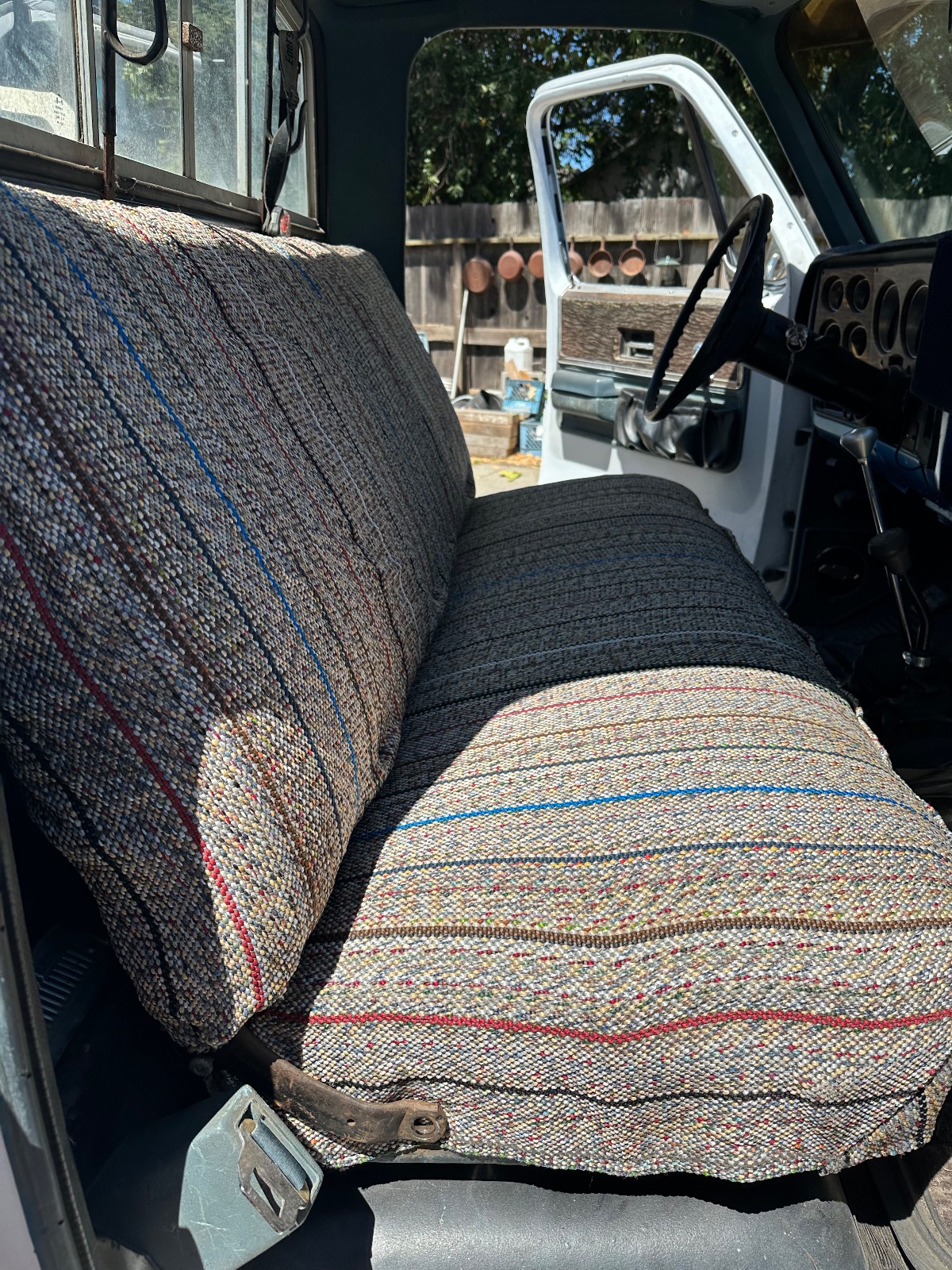 Dads seat looks amazing - good job me!!!